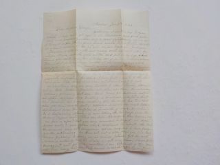 Civil War Letter 1863 Wounded In Feet Blood Shed Soldier 23rd Massachusetts Vtg