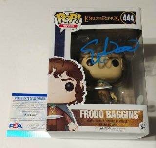 Elijah Wood Lord Of The Rings Frodo Signed Autographed Funko Pop 444 Psa
