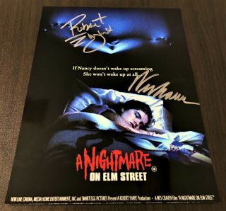 Nightmare On Elm Street - Robert Englund & Wes Craven Signed 8x10 Photo W/