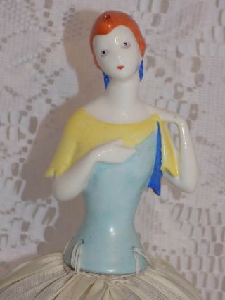 Interesting Antique German Art Deco Half Doll