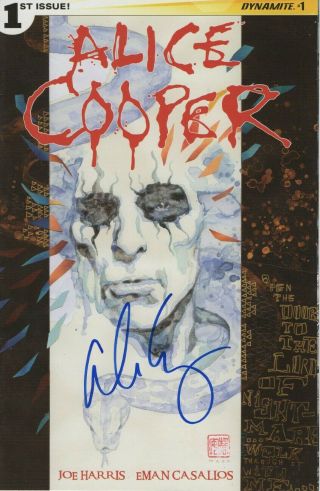 Alice Cooper Signed Autographed Comic Book 1st Issue Rock Legend Jsa Gg68837