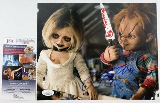 Jennifer Tilly & Ed Gale Dual Signed Bride Of Chucky 8x10 Photo Tiffany Jsa