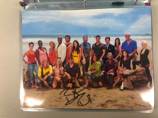 Boston Rob Mariano Signed 8.  5 By 11 Survivor Redemption Island Cast Photo