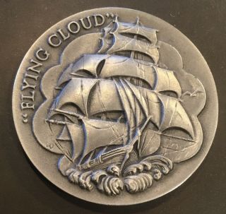 Longines Heritage Of The Golden West Flying Cloud Tall Ship Silver Coin Medal