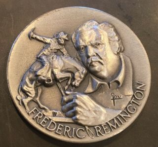 Longines Heritage Of The Golden West Artist Frederic Remington Silver Coin Medal