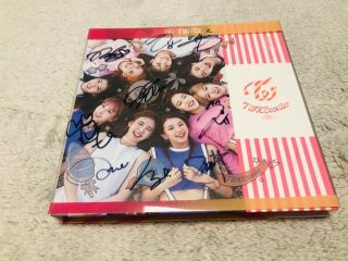Twice Album Autograph All Member Signed Promo Album Kpop