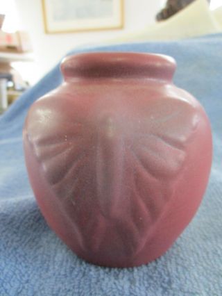 Vintage Van Briggle Pottery Mulberry Butterfly Vase Bowl 4 "