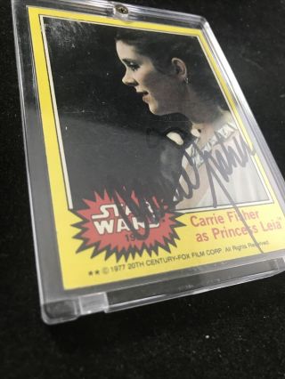 Carrie Fisher - STAR WARS - Princess Leia - Signed Card 3