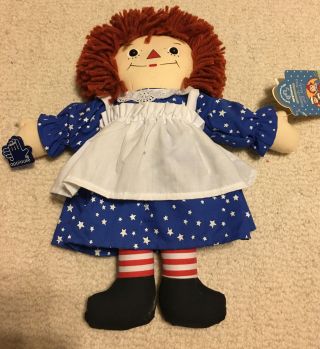 Limited Edition Raggedy Ann Awake/asleep Doll By Applause With Tags,  No Box