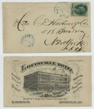 Mr Fancy Cancel 3cg Illustrated Overall Ad Cover Louisville Kentucky Hotel