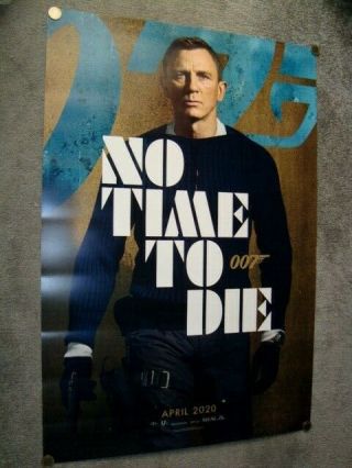 No Time To Die James Bond 007 Uk One Sheet Movie Poster April