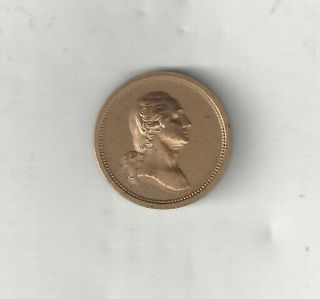 Andrew Jackson George Washington Portrait Civil War Token Coin Medal