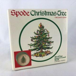 Set Of 8 Spode Christmas Tree 6 1/4 Inch Cereal Bowls - - Boxes