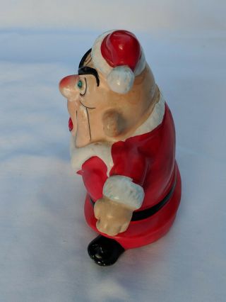 Vintage Kreiss Angry Psycho Ceramic Christmas Figurine Santa 3
