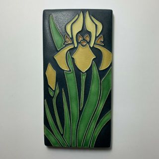 Motawi Tile - Yellow Iris - Arts & Crafts Style Pottery