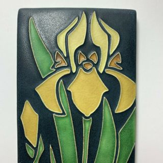 Motawi Tile - Yellow Iris - Arts & Crafts Style Pottery 2