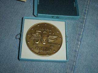 Naval Aviation 50th Anniversary 1911 - 1961.  Medallic Art Bronze Medal