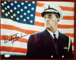 Robert Mitchum Jsa Certed Hand Signed 11x14 Photo Autograph