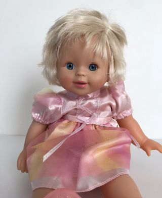 2007 Fisher Price Little Mommy Sweet as Me Blonde Baby Doll Princess Dress 2