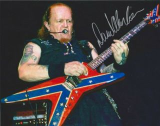 Signed David Allan Coe Autographed Photo Country Music Outlaw Dac Guitar Biker