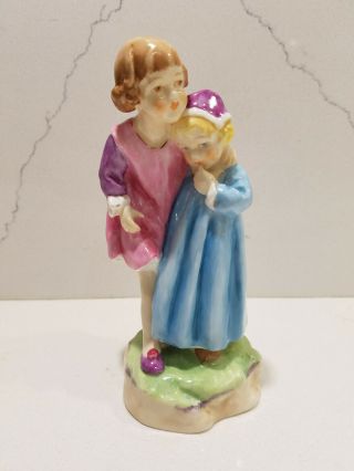 Vintage Royal Worcester " Babes In The Wood " Figurine 3302 Made In England