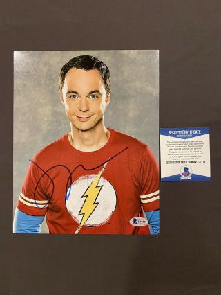 Beckett Jim Parsons Signed Autographed Big Bang Theory 8x10 Photo Sheldon