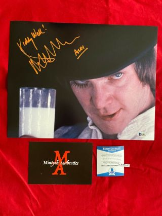 Malcolm Mcdowell A Clockwork Orange Autographed Signed 11x14 Photo Beckett