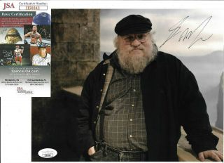 George R.  R.  Martin Signed 8x10 Photo Autographed,  Game Of Thrones,  Jsa