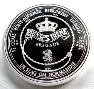 Wwii The Battle Of Normandy 1944 Princess Irene Brigade Bu Proof Medal 40mm.  B8