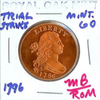 Gem Bu Heidi Wastweet 1796 Draped Bust Cent Faithful Fantasy Coin Mintage 60