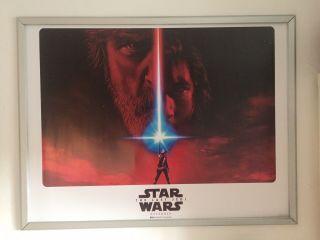 Star Wars The Last Jedi Quad Cinema Poster.  Version 1.
