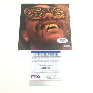 The Weeknd Signed Cd Cover Psa/dna Autographed After Hours