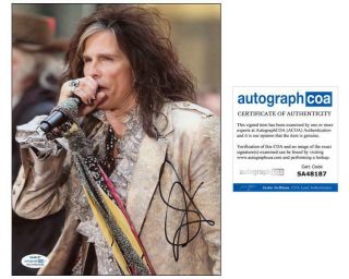 Steven Tyler " Aerosmith " Autograph Signed 8x10 Photo D Acoa
