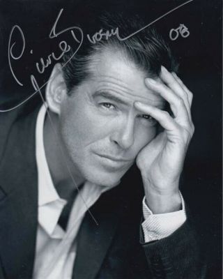 Pierce Brosnan 007 James Bond Authentic Autograph As James Bond Awsome Signed