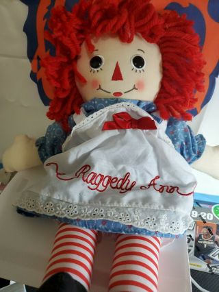 Raggedy Ann Doll 16  Hasbro By Aurora Soft Plush