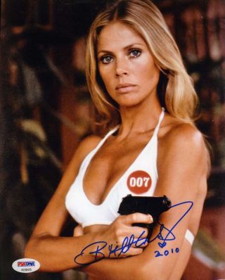Britt Ekland Psa Dna Hand Signed 8x10 Photo Autograph James Bond