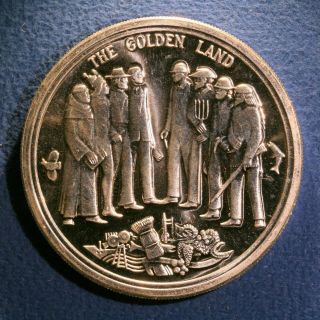 Medallic Art Co.  medal in silver - California Bicentennial,  1769 - 1969,  UNC 2