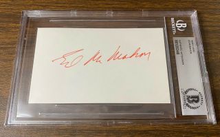 Authenticated Ed Mcmahon Autograph The Tonight Show Johnny Carson Beckett Bas