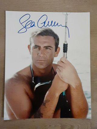 Sean Connery James Bond 007 Autographed Signed 8x10 Obtained At Tonight Show