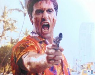 Al Pacino Signed Autographed 11x14 Photo Scarface Tony Pointing Gun Gv713012