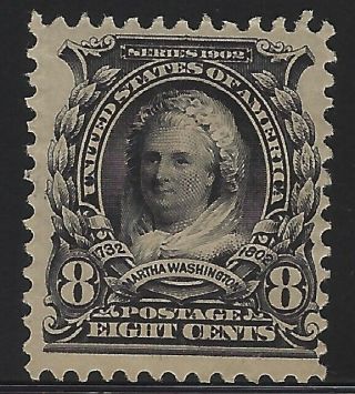 Us Stamps - Scott 306 - 8c Martha Washington - Og Hinged (a - 432)