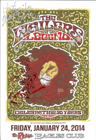 The Wailers Autographed Concert Poster