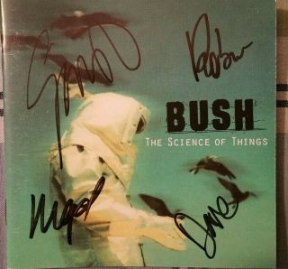 Bush Signed The Science Of Things Cd Booklet Autographed Gavin Rossdale Band