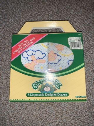 1984 Cabbage Patch Kids Disposable Designer Diapers - 4 Diapers