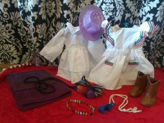 American Girl Doll Cowgirl Outfit Dress With Boots