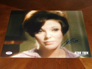 Joan Collins Signed 11x14 Photo Psa/dna Star Trek Tos 