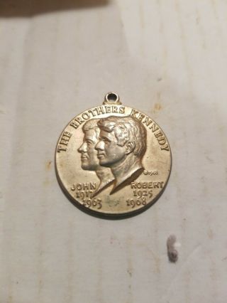 The Kennedy Brothers Vintage Medallion President John F.  Kennedy And Robert