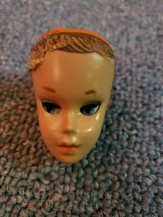 Vintage 60s Mattel Miss Barbie Doll Hard Plastic Head.  Open / Close Eyes.