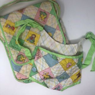 Vintage Cabbage Patch Kids Doll Baby Carrier And Diaper Bag Set