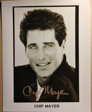 Chip Mayer 8x10 " Signed B/w Publicity Photo Was Vance Duke Of " Dukes Of Hazzard "